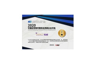 2020中国区特殊时期突出贡献企业评选